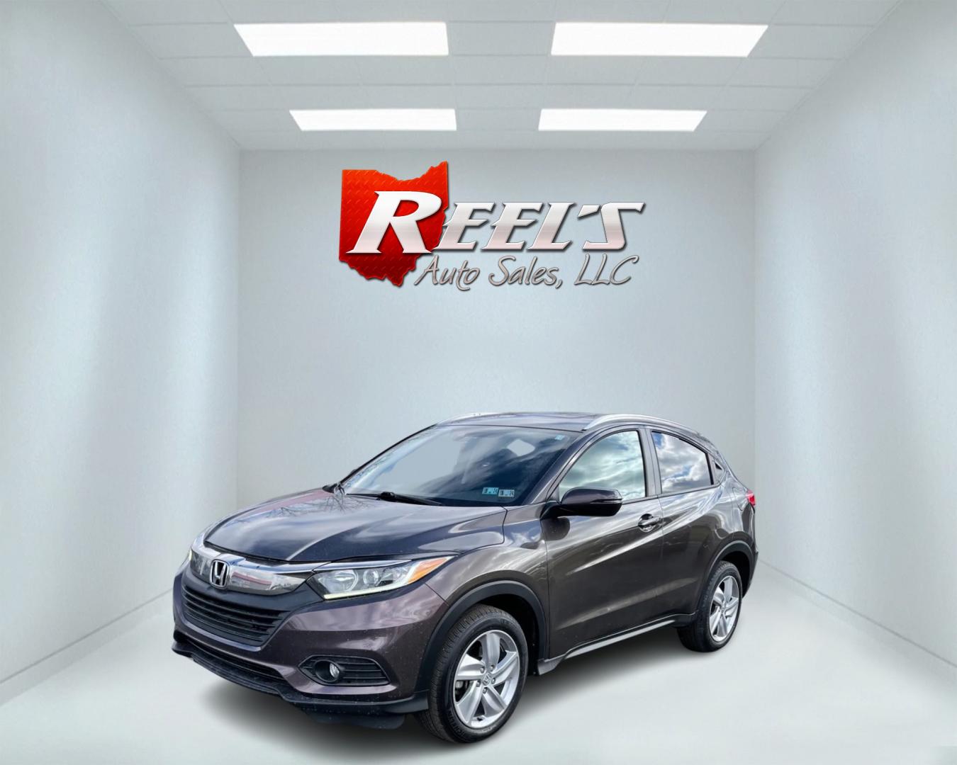 2019 Purple /Black Honda HR-V EX AWD (3CZRU6H54KM) with an 1.8L I4 DOHC 16V engine, Automatic transmission, located at 11115 Chardon Rd. , Chardon, OH, 44024, (440) 214-9705, 41.580246, -81.241943 - Photo#0